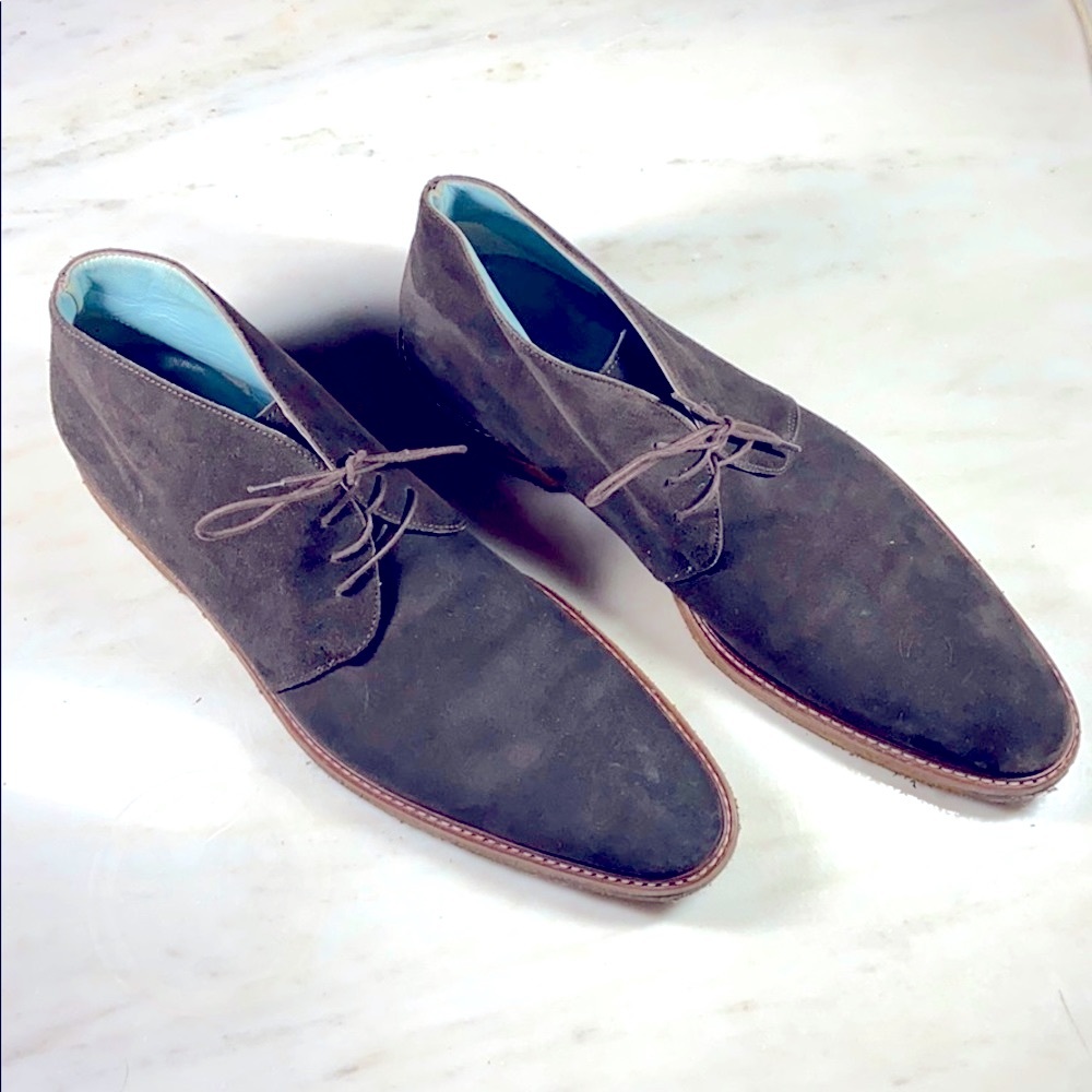 LAMBERTSON TRUEX BROWN SUEDE CHUKKA BOOT SIZE 12